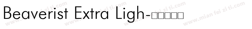 Beaverist Extra Ligh字体转换